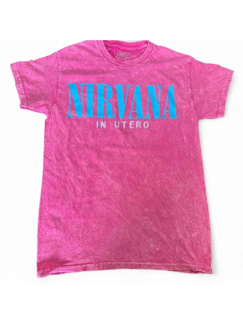 NIRVANA In Utero Pink & Blue Tee - Small